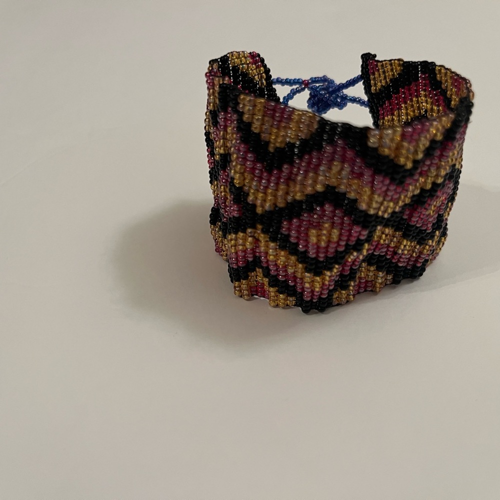 Handcrafted Beaded Cuff Bracelet